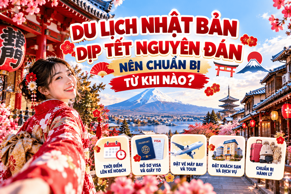 DU LỊCH NHẬT BẢN DỊP TẾT NGUYÊN ĐÁN NÊN CHUẨN BỊ TỪ KHI NÀO?